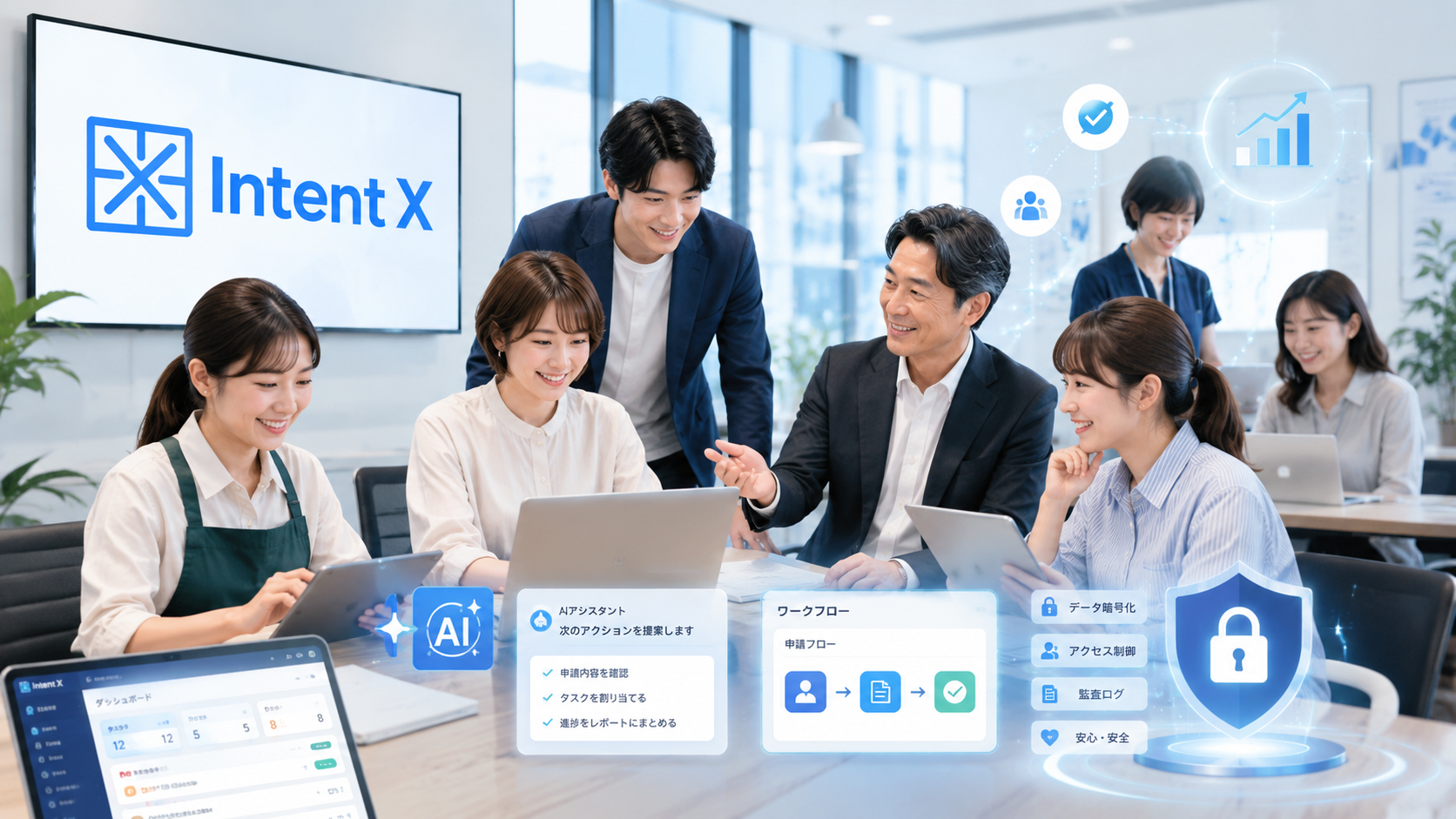 常駐型プロジェクト支援サービス：中​小規模プロジェクト向け​「Intent X」​（インテントクロス）